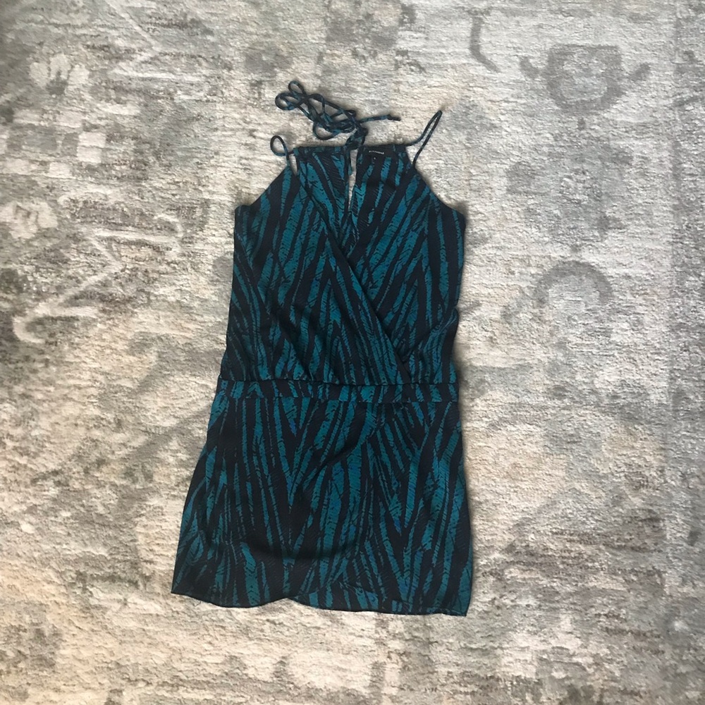 Olivaceous printed dress